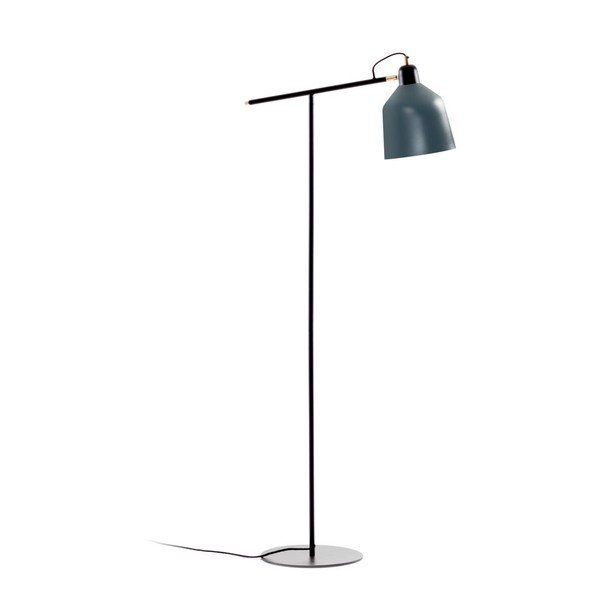 Stojacia lampa v petrolejovej farbe s kovovým tienidlom (výška 147 cm) Olimpia – Kave Home