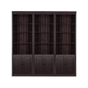 Hnedá knižnica z borovicového dreva 222x223 cm Anita – Støraa