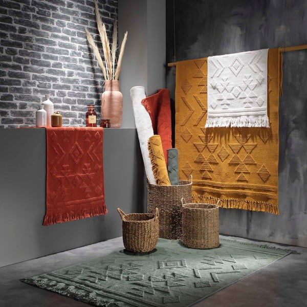 Okrovožltý prateľný koberec 60x90 cm Cilaos – douceur d'intérieur-image-2