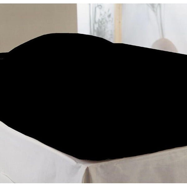 Obliečky  na dvojlôžko Descanso Jersey Black, 140x200 cm