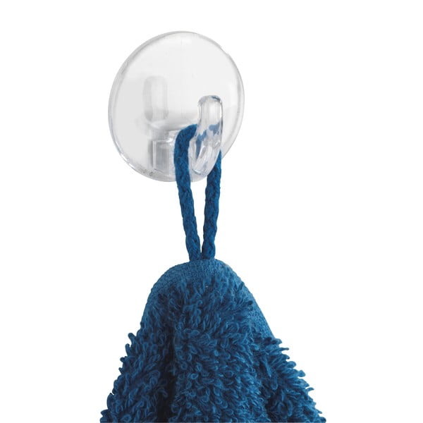 Sada 3 priehľadných samodržiacich háčikov Wenko Round-image-3