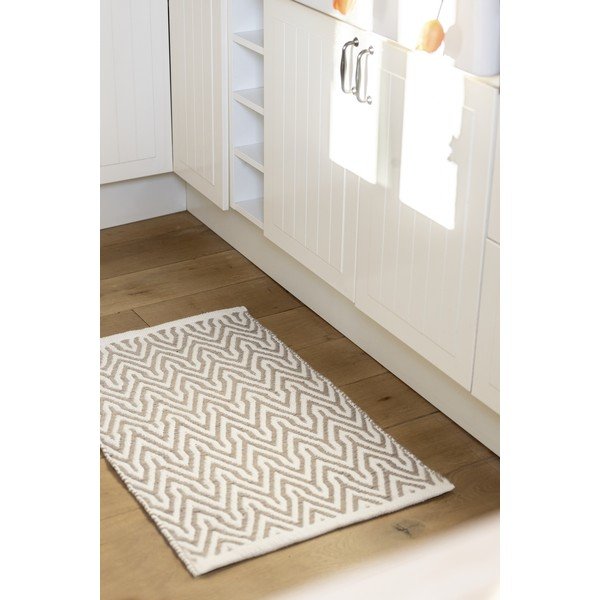 Béžová kúpeľňová predložka z recyklovaného plastu 50x80 cm Altai – Wenko-image-1