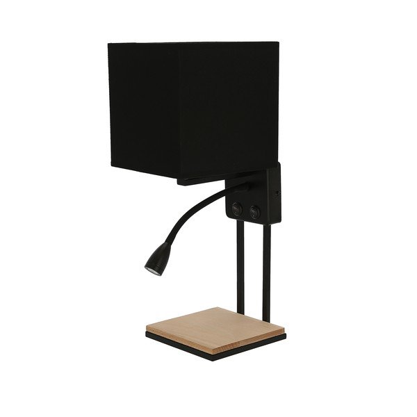 Čierne nástenné svietidlo Theo - Candellux Lighting-image-1