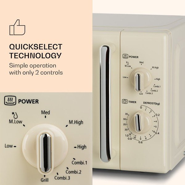 Béžová mikrovlnná rúra Klarstein Caroline-image-2