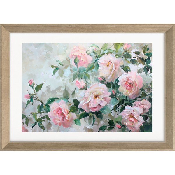 Tlačený obraz s rámom 75x56 cm Blooming Roses – Styler