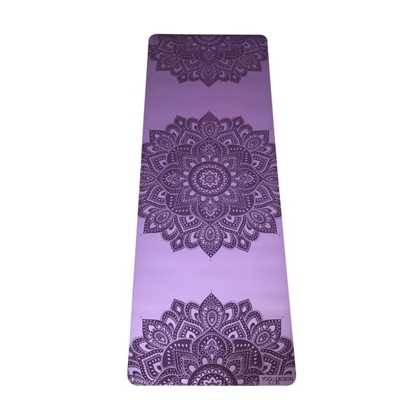 Fialová podložka na jogu Yoga Design Lab Mandala Lavender, 5 mm