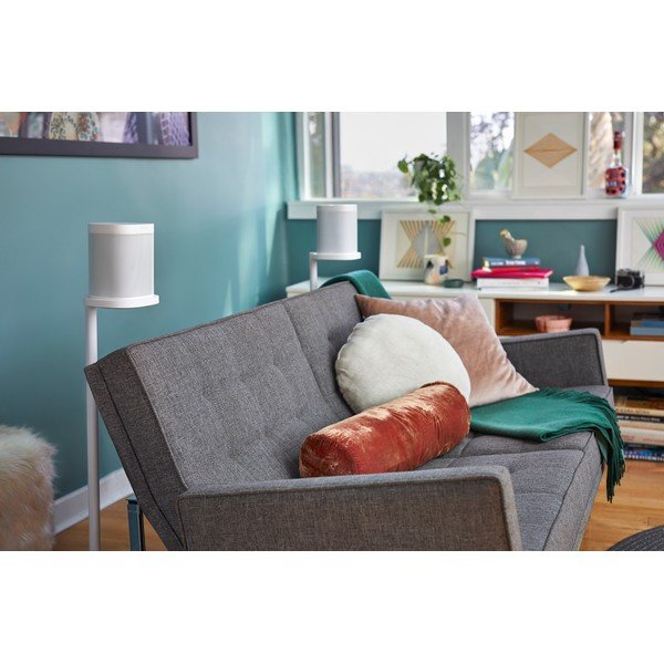 Súprava 2 bielych stojanov na reproduktory Sonos Stands, výška 84 cm-image-1