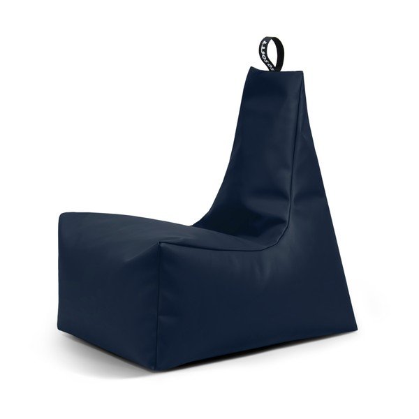 Tmavomodrý sedací vak z imitácie kože Icy XL – So Soft?