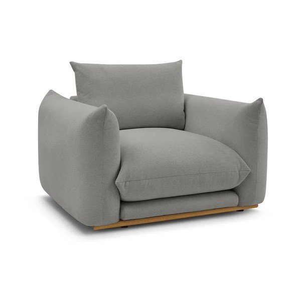 Sivé kreslo Ernest – Bobochic Paris