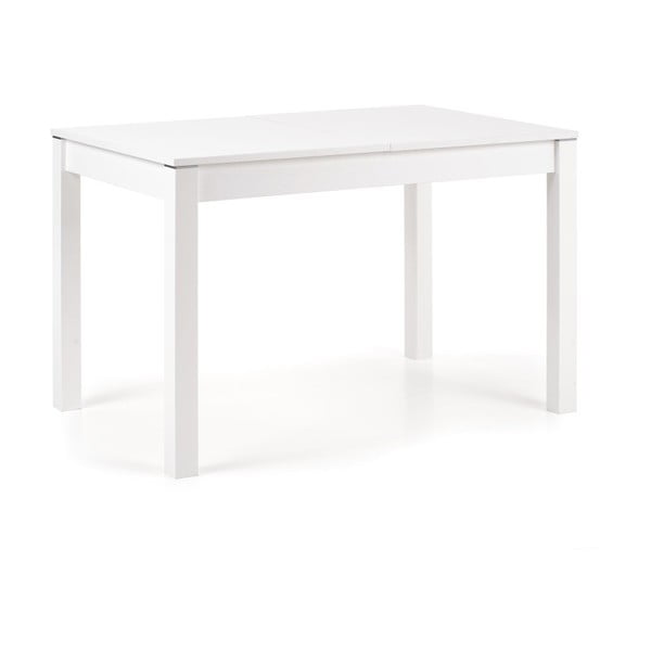 Biely rozkladací jedálenský stôl Halmar Maurycy, dĺžka 118 - 158 cm