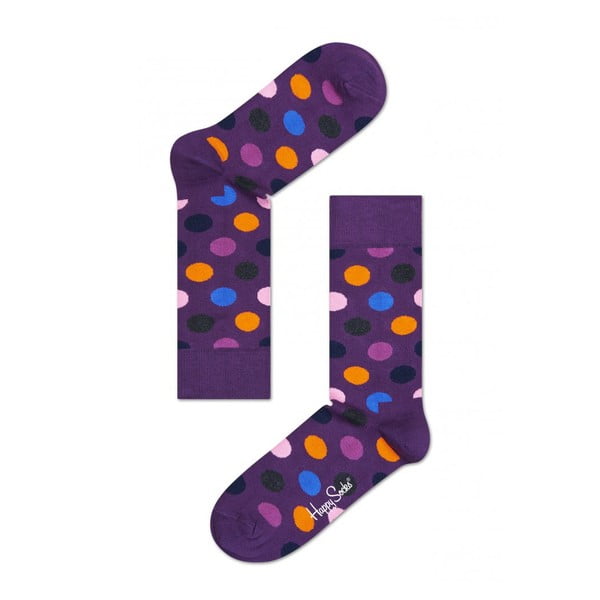 Ponožky Happy Socks Purple Big Dots, veľ. 36-40