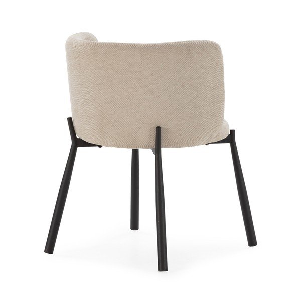 Béžové čalúnené jedálenské kreslá v súprave 2 ks Ginny – MOME-image-1