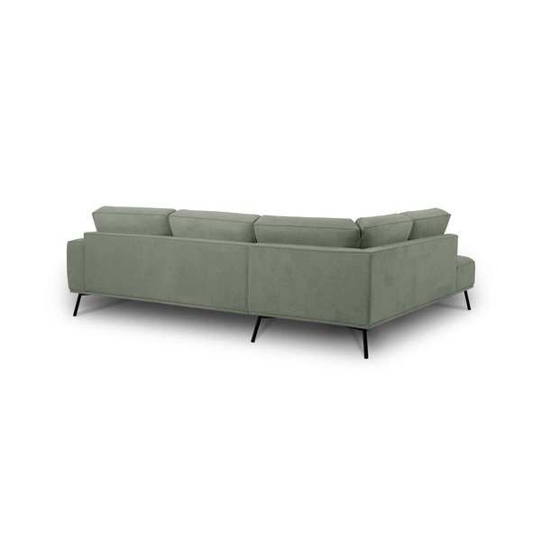 Zelená ženilková rohová pohovka (ľavý roh/do L) Amsterdam – Scandic-image-3