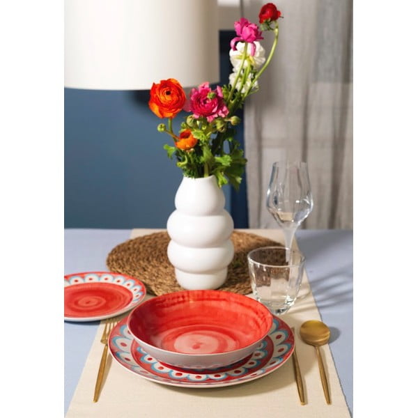 Svetlomodré hlboké porcelánové taniere v súprave 6 ks ø 21 cm Tangeri blue – Villa Altachiara-image-3