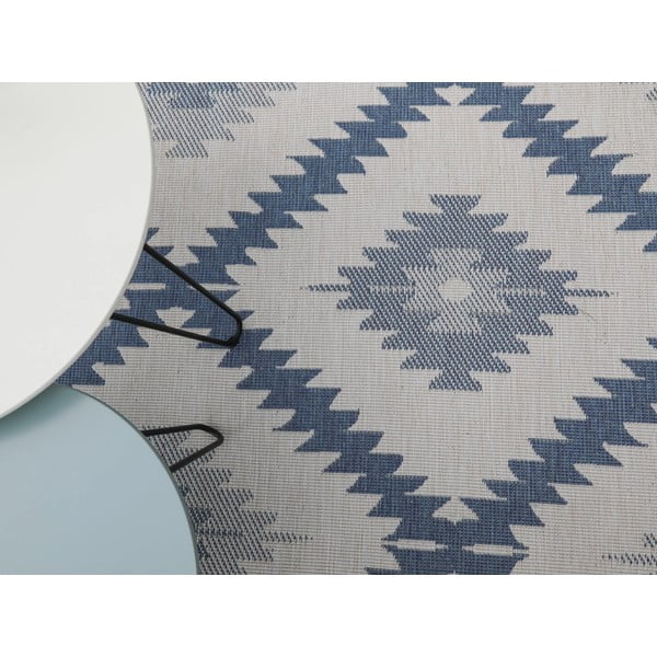 Modro-krémový vonkajší koberec NORTHRUGS Malibu, 170 x 120 cm-image-4