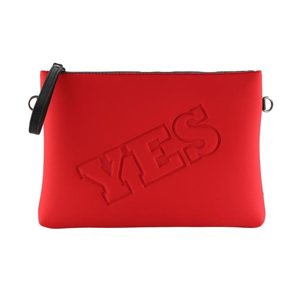 Neoprénová listová kabelka Yes/No, červené