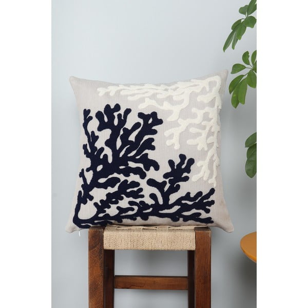 Ľanový dekoračný vankúš 43x43 cm Mercan – Mioli Decor-image-1