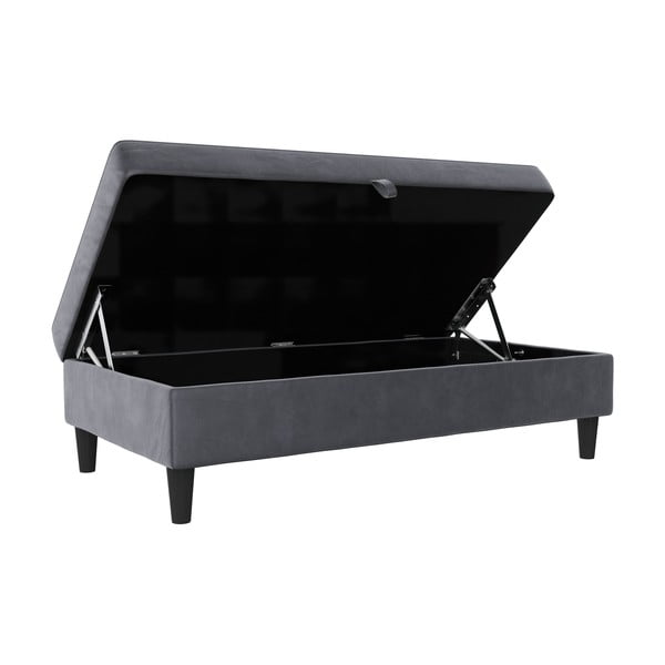 Sivá zamatová podnožka Hartford – Støraa-image-4