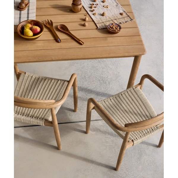 Záhradný jedálenský stôl z masívu akácie 135x135 cm Sori – Kave Home-image-2
