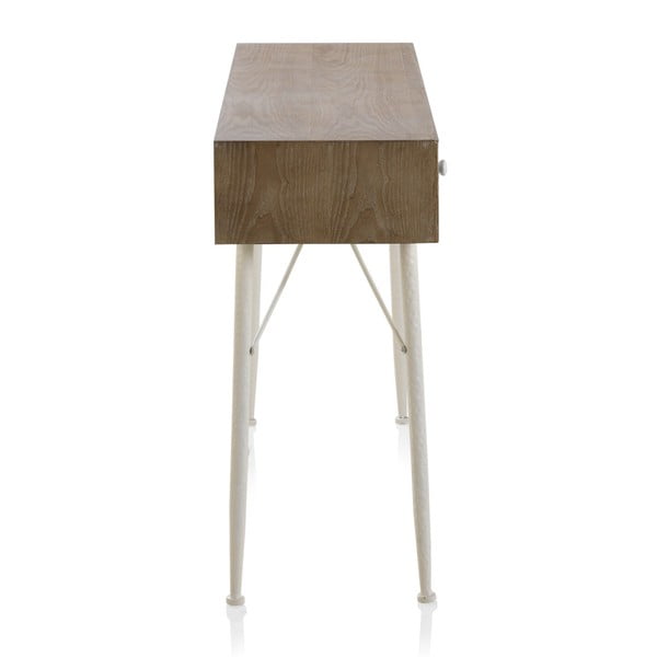 Konzolový stôl s čiernobielymi detailmi a troma zásuvkami Geese Rustico Geometric-image-2