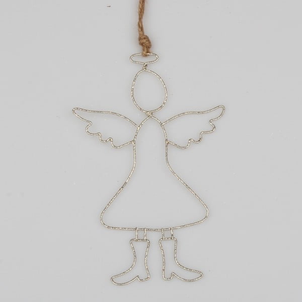 Drôtená závesná dekorácia v tvare anjela Dakls Niels