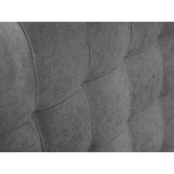 Sivá dvojlôžková posteľ Mazzini Beds Jade, 200 x 200 cm-image-1