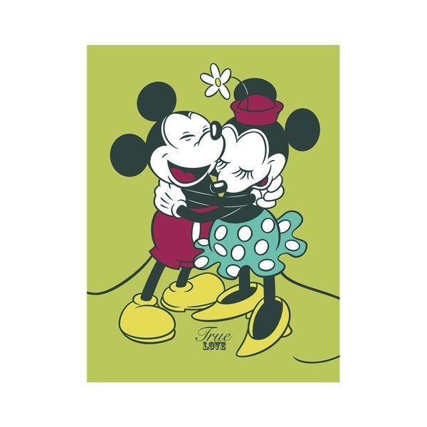 Obraz Pyramid International Mickey & Minnie Mouse True Love, 60 × 80 cm