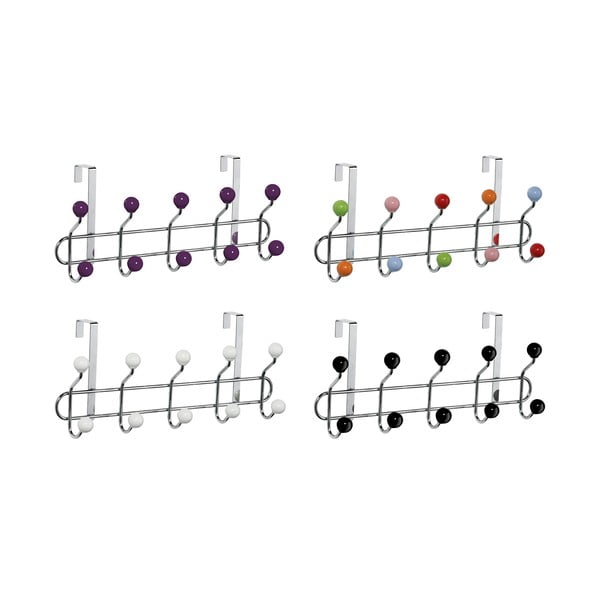 Kovový vešiak na dvere vo vínovo-striebornej farbe 41 cm – Premier Housewares-image-3