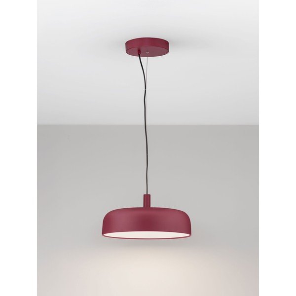 Vínovočervené hliníkové LED závesné svietidlo so stmievačom ø 40 cm Noelia – Nova Luce-image-2