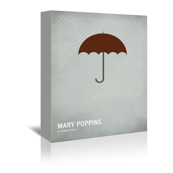 Obraz na plátne Mary Poppins With Text od Christiana Jacksona