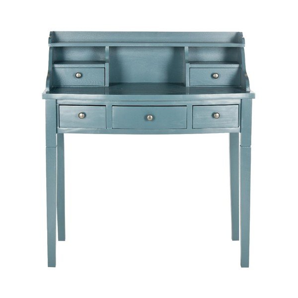 Modrý písací stôl Olivia Ocean-image-1