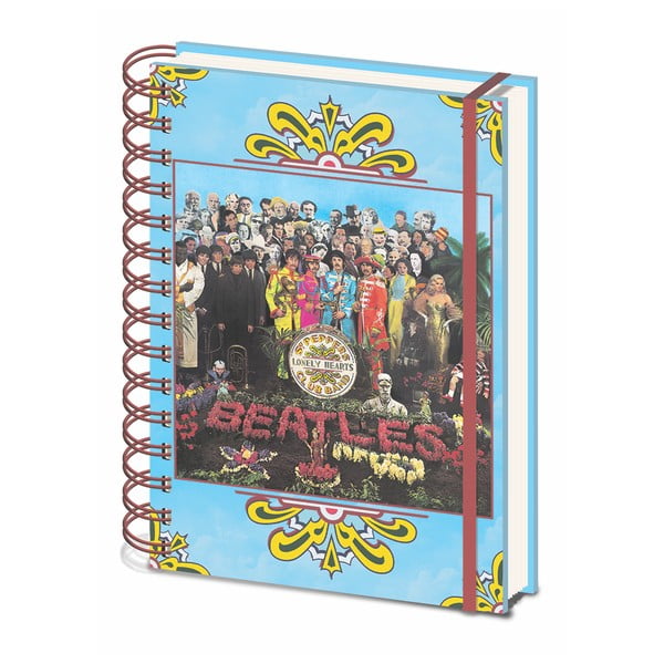 Linajkový zápisník A5 Pyramid International The Beatles Sgt. Pepper´s, 80 strán