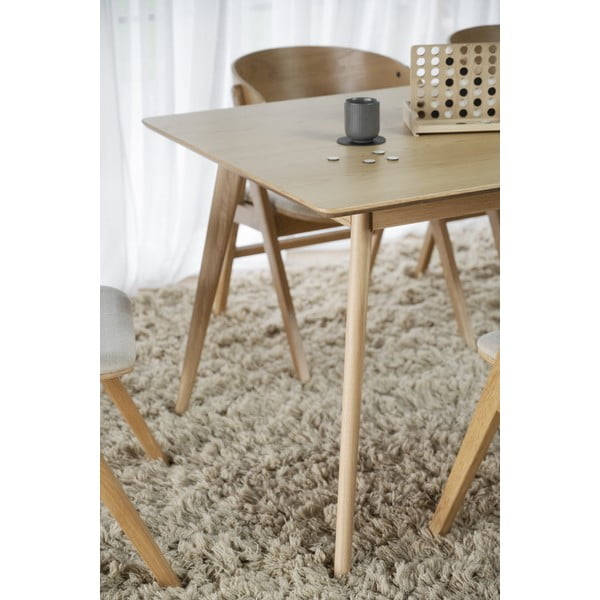 Rozkladací jedálenský stôl s doskou v dekore jaseňového dreva 190x90 cm Yumi - Rowico-image-1