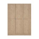 Šatníková skriňa v dekore duba v prírodnej farbe 147x200 cm Billund – Tvilum