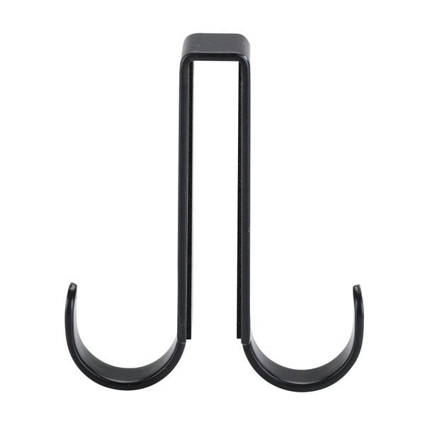 Čierny dvojstranný závesný háčik na sprchové dvere Wenko Vieste-image-2