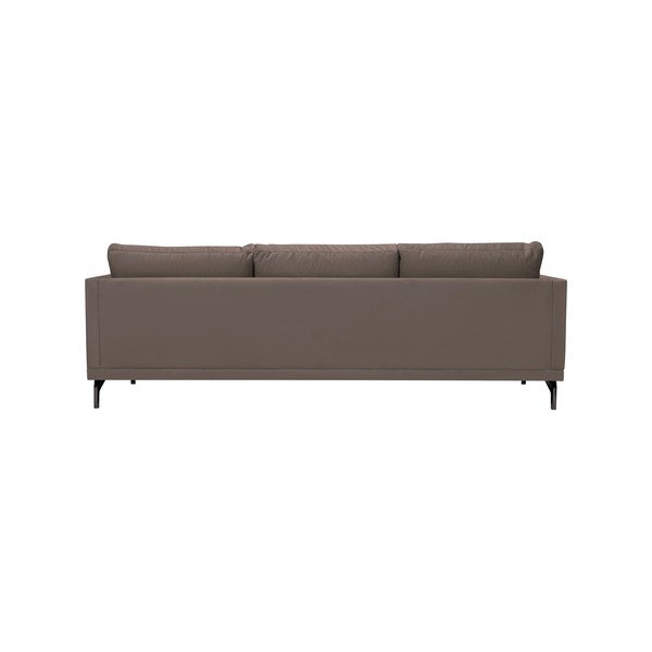 Hnedá trojmiestna pohovka s podnožou v čiernej farbe Windsor & Co Sofas Jupiter-image-3
