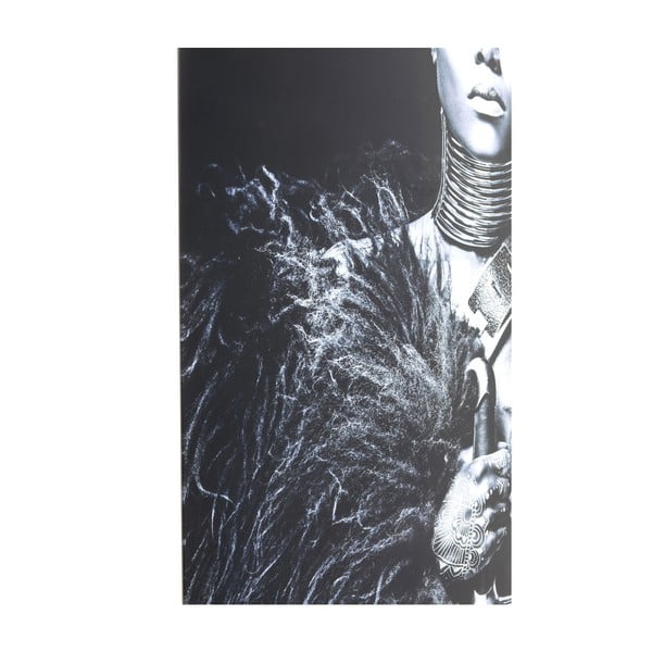 Zasklený čiernobiely obraz Kare Design Lady Knight, 150 × 100 cm-image-1