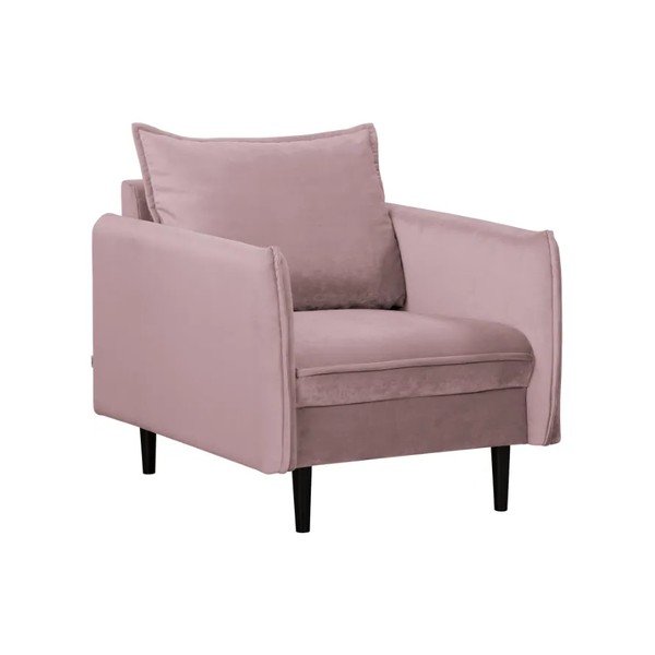 Zamatové kreslo v levanduľovej farbe Juli – Ropez