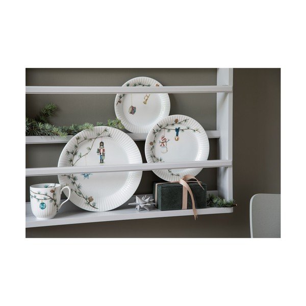 Biely porcelánový tanier s vianočným motívom ø 22 cm Hammershøi Christmas – Kähler Design-image-4