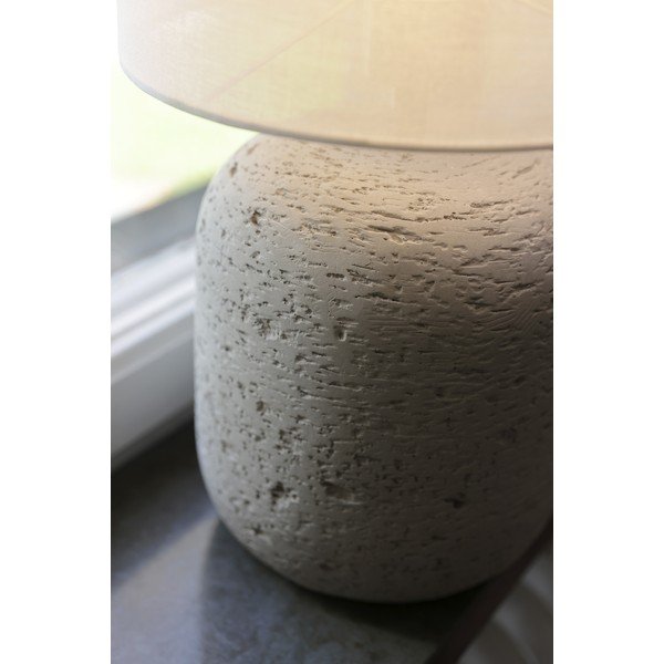 Sivá stolová lampa s textilným tienidlom (výška 44 cm) Montagna – Markslöjd-image-3