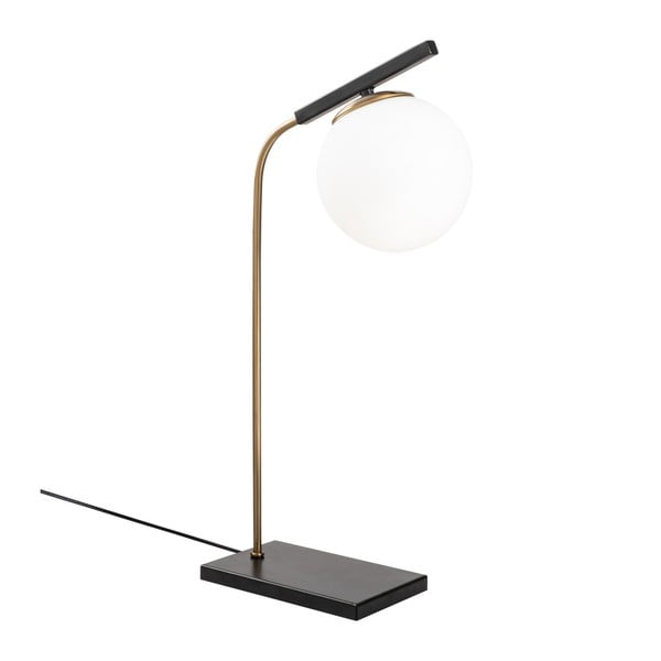 Čierna kovová stolová lampa Opviq lights Nona-image-1