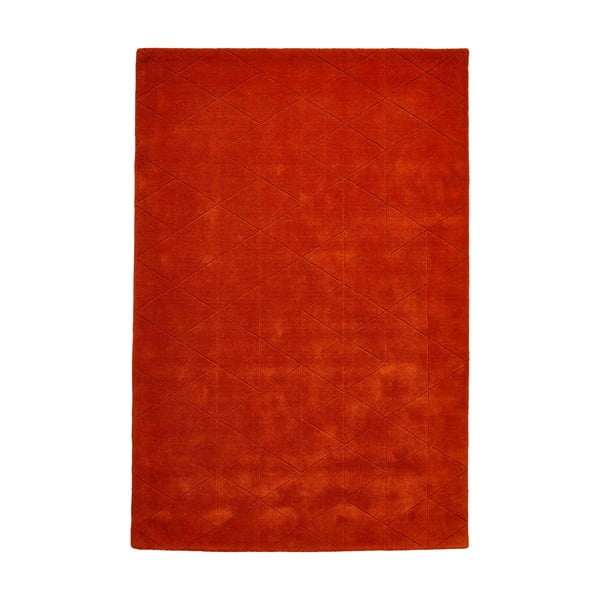 Terakotovočervený vlnený koberec Think Rugs Kasbah, 120 x 170 cm