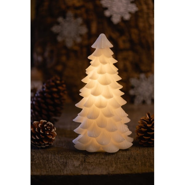 Biela vianočná svetelná dekorácia ø 13 cm Carla – Sirius-image-1