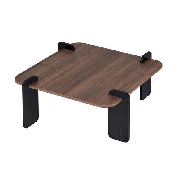 Hnedý konferenčný stolík 90x90 cm Marais – Nordure-image-4