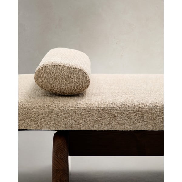 Béžová/v tmavoprírodnej farbe ženilková leňoška (variabilný roh) Topaz – Kave Home-image-3