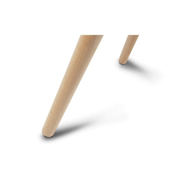 Biely konferenčný stolík s nohami z bukového dreva Furnhouse Fly, 75 x 43 cm-image-3