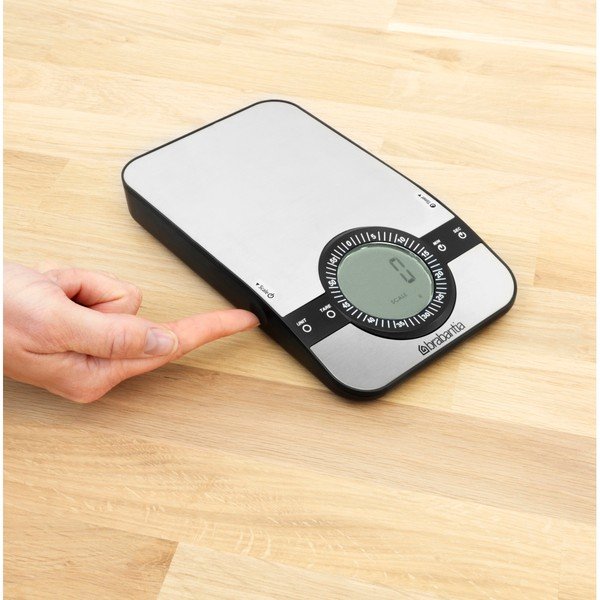 Čierno-biela kuchynská váha Brabantia Timer-image-1