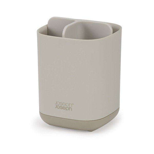 Béžový plastový stojan na zubné kefky EasyStore – Joseph Joseph