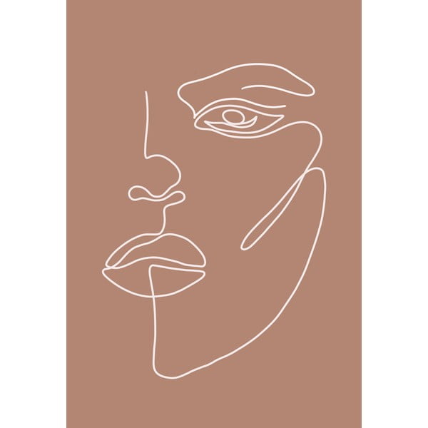 Plagát 29x41 cm Woman Face – Veronika Boulová