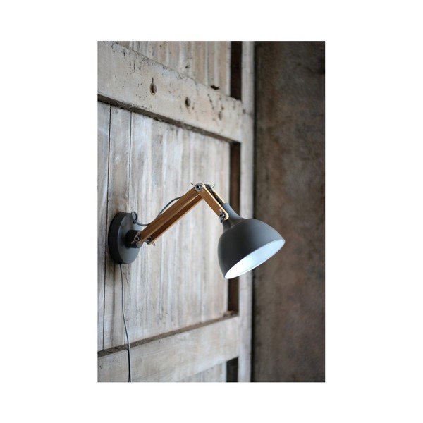 Sivé nástenné svietidlo Red Cartel Dexter Duro-image-2